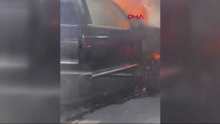 D-100'ün ortasında alev alev yandı! Trafik felç oldu - Resim: 6